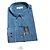 Camicia Yves Saint Laurent blu in cotone e poliestere