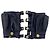 Seltene Chanel 18C Paris-Griechenland Laufsteg schwarze Leder-Fingerhandschuhe Größe 7 - Ansicht 8