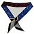 Foulard Choker Burberry in Seta Multicolore
