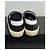 Ballerine Saint Laurent con borchie in tela e pelle nero bianco - vista 5