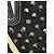 Ballerine Saint Laurent con borchie in tela e pelle nero bianco - vista 7