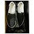 Ballerine Saint Laurent con borchie in tela e pelle nero bianco - vista 8