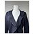 Vintage Courreges Paris Trench 38/M Marineblau - Ansicht 2