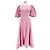 Maje Vestido AJE T.US 10 de lino Rosa