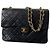 Borsa Chanel Timeless Classic in pelle di agnello nera Nero
