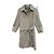 Abrigo Burberry de tweed gris