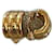 Orecchini Givenchy dorati con logo D'oro  - vista 1