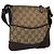 Borsa a Spalla in Tela GG GUCCI Beige Marrone oro 147671 Auth nb252 D'oro