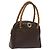 Céline Sac à main en toile Macadam CELINE en cuir PVC marron Auth EC224