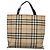 BURBERRY Nova Check Handtasche aus PVC Beige Silber Authentisch bs23486 - Ansicht 2