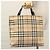BURBERRY Nova Check Handtasche aus PVC Beige Silber Authentisch bs23486 - Ansicht 20