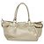 Borsa Tote Gancini in pelle argento oro Auth JB034 di Salvatore Ferragamo - vista 2