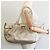 Borsa Tote Gancini in pelle argento oro Auth JB034 di Salvatore Ferragamo - vista 21