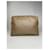 Céline Vintage Celine Triomphe Leder Monogram Clutch Beige  - Ansicht 2