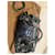 Borsa Galaxy Grande in Python Blu e Pelle Nera Gucci Nero Blu scuro - vista 11