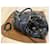 Borsa Galaxy Grande in Python Blu e Pelle Nera Gucci Nero Blu scuro - vista 12