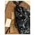 Borsa Galaxy Grande in Python Blu e Pelle Nera Gucci Nero Blu scuro - vista 19