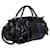 Borsa Galaxy Grande in Python Blu e Pelle Nera Gucci Nero Blu scuro - vista 2