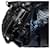 Borsa Galaxy Grande in Python Blu e Pelle Nera Gucci Nero Blu scuro - vista 3