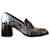 Autre Marque Colisée Paris heeled loafers Python print Leather  ref.2109602
