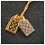 Twist Bracciale LV Nanogram Louis Vuitton in metallo dorato D'oro - vista 7