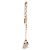 Twist Bracciale LV Nanogram Louis Vuitton in metallo dorato D'oro - vista 8