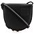 LOEWE Mini Pouch Anagram in pelle di vitello morbida nera con tacco