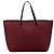 Fendi Rote Medium Zucchino Canvas Roll Tote Bordeaux