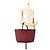 Fendi Rote Medium Zucchino Canvas Roll Tote Bordeaux - Ansicht 11