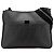 Sac à bandoulière en toile enduite Zucca noire Fendi