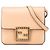 Fendi Beige in Pelle Crystal Fab Crossbody