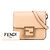 Fendi Beige in Pelle Crystal Fab Crossbody - vista 9