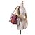 LOEWE Rot Paulas Ibiza Große Canvas Streifen Tasche - Ansicht 10