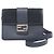 Fendi Flach Baguette Medium Schultertasche Marineblau