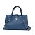 Borsa a mano in pelle di vitello grana marina Chanel Wild Stitch Blu navy