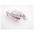 NEUE CHANEL CC LOGO STRASS BROSCHE 2023 SILBERMETALL BROSCHE - Ansicht 3