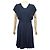 NUOVO ABITO CHANEL LOGO CC P53431 M 40 IN SETA NERA E BLU Nero
