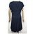 NUOVO ABITO CHANEL LOGO CC P53431 M 40 IN SETA NERA E BLU Nero - vista 3