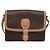 Céline Bolso de hombro de lona Macadam CELINE en cuero PVC marrón dorado Auth mr1129 Castaño - vista 13