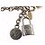 LOUIS VUITTON Caleido V Charm metallo Argento M67377 LV Auth bs22752 - vista 3