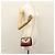 Borsa a spalla in pelle marrone e oro Gancini Chain di Salvatore Ferragamo Auth bs23090 D'oro - vista 19