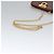 Borsa a spalla in pelle marrone e oro Gancini Chain di Salvatore Ferragamo Auth bs23090 D'oro - vista 7
