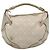 Borsa a spalla Gianni Versace in tela e pelle bianca dorata Auth bs23095 Bianco D'oro - vista 2