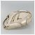 Borsa a spalla Gianni Versace in tela e pelle bianca dorata Auth bs23095 Bianco D'oro - vista 3