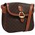 Céline Borsa a spalla in tela Macadam CELINE in pelle PVC marrone oro Auth mr1125 D'oro