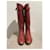 Kelly Hermès Botas HERMES T.EU 37 Cuero Roja  - vista 3