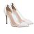 Plexy-Pumps. Gianvito Rossi Lackleder weiß !