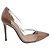 Gianvito Rossi Plexy-Pumps. PVC in Lackleder Beige