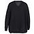 Verzierte offene Strickjacke aus schwarzer Wolle von Saint Laurent Grau - Ansicht 3