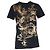 Camiseta estampada com dragão Balmain em algodão preto